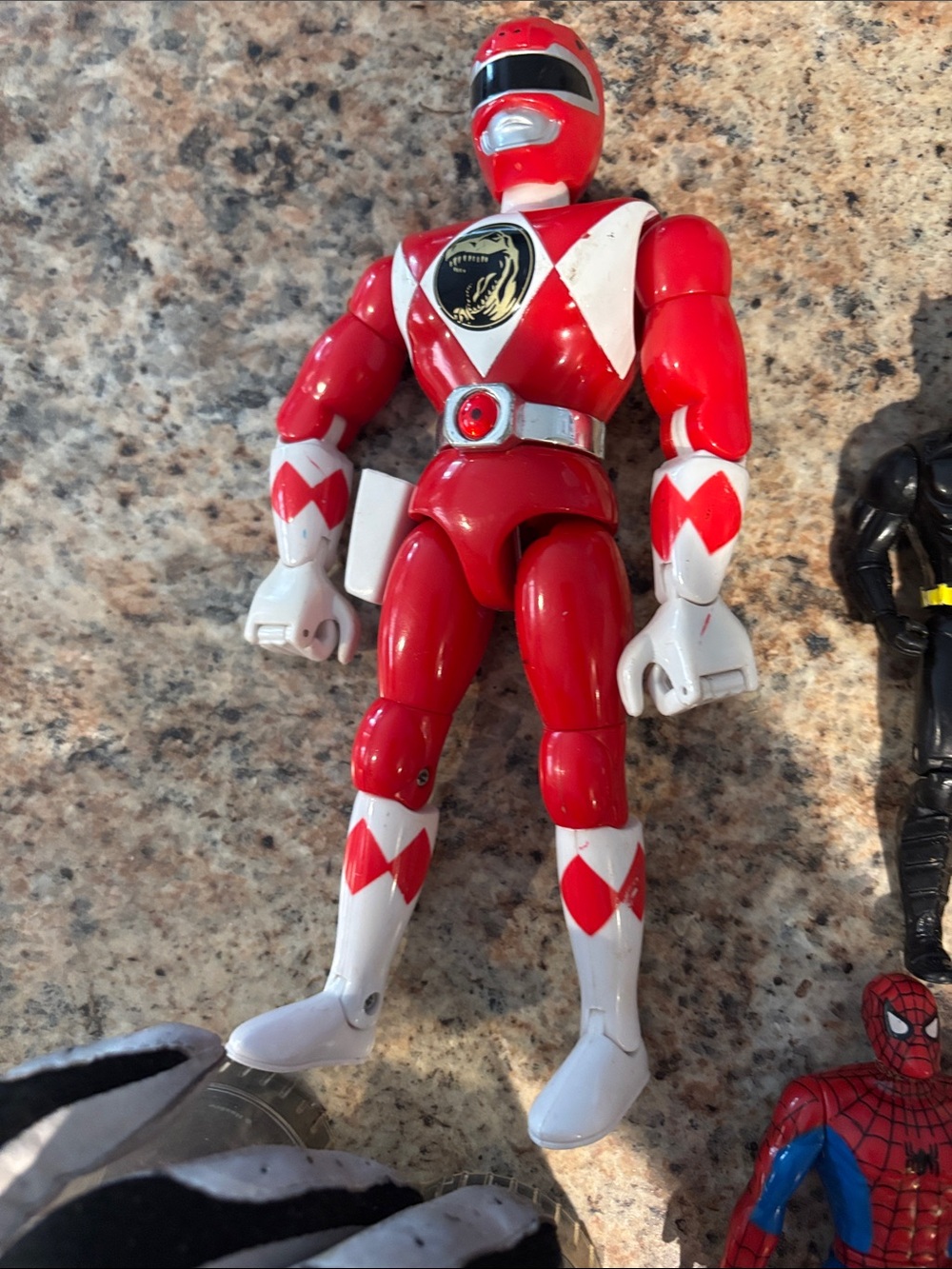 Power Ranger Red & White Action Figure Bundle with Classic Rangers - Picture 7 of 8